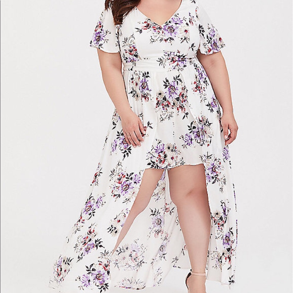 Floral Challis Romper